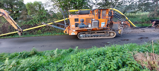Mechanised gas pipeline installation